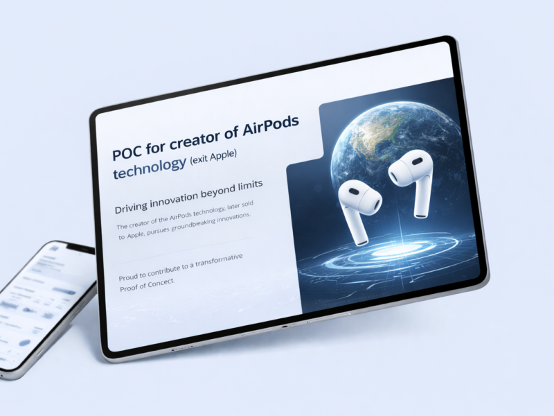 Confidential High-Tech POC – AirPods Technology Creator (USA)