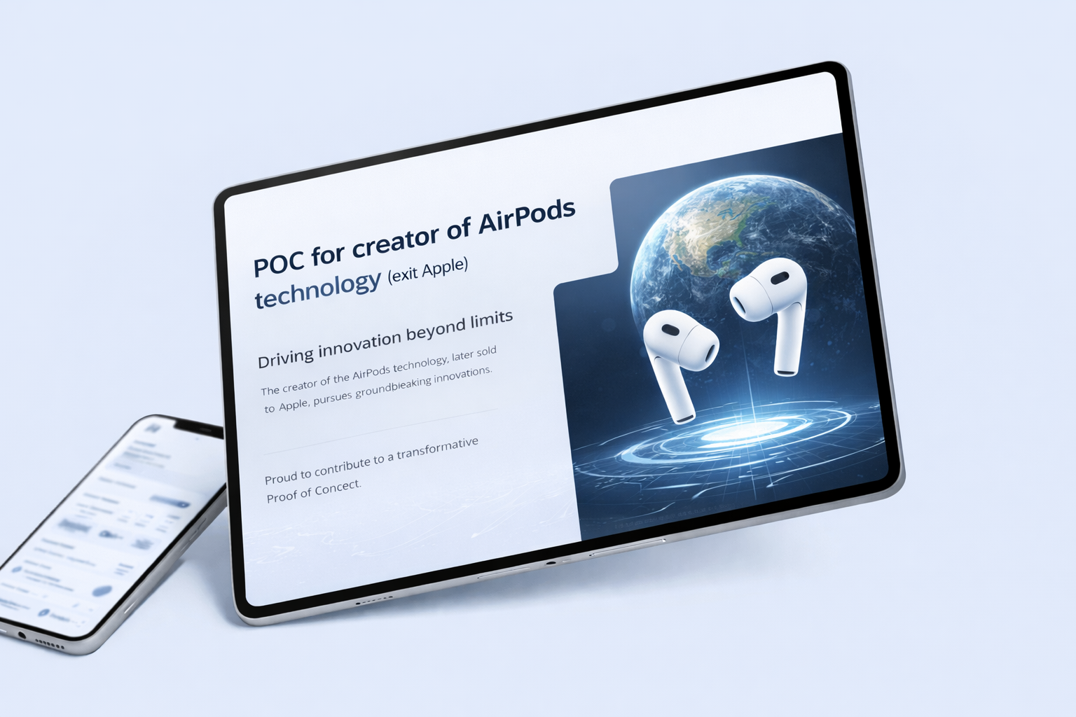 Confidential High-Tech POC – AirPods Technology Creator (USA)